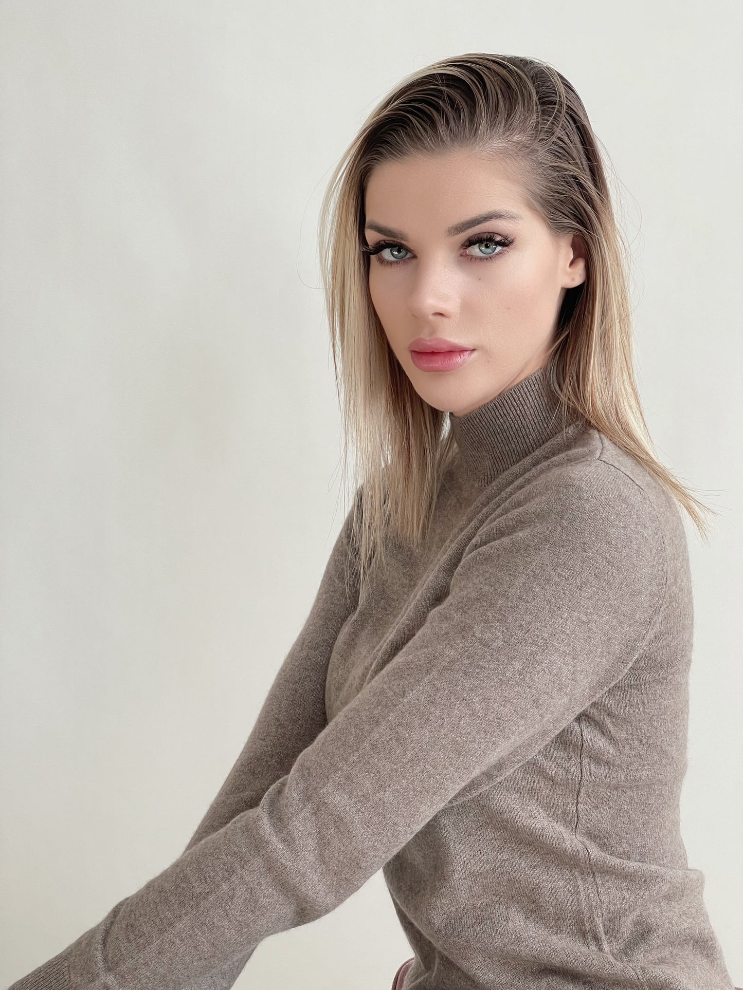 Essential Women Half Turtle Neck Sweater