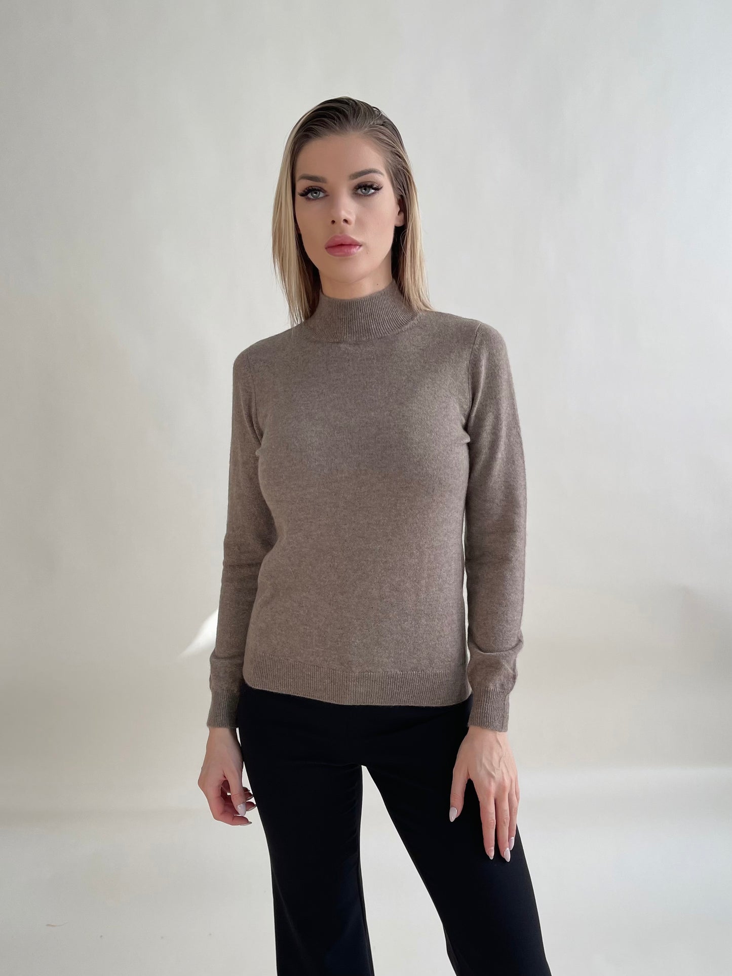 Essential Women Half Turtle Neck Sweater