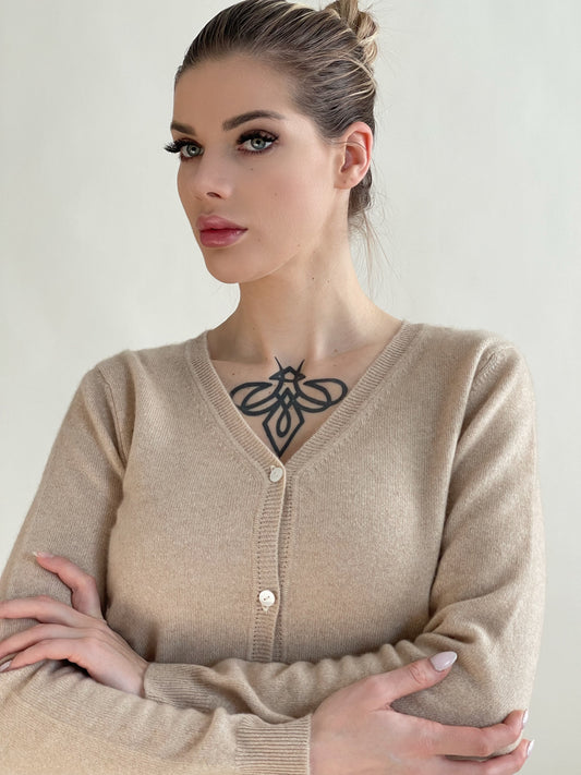 Essential Women V Neck Cardigan