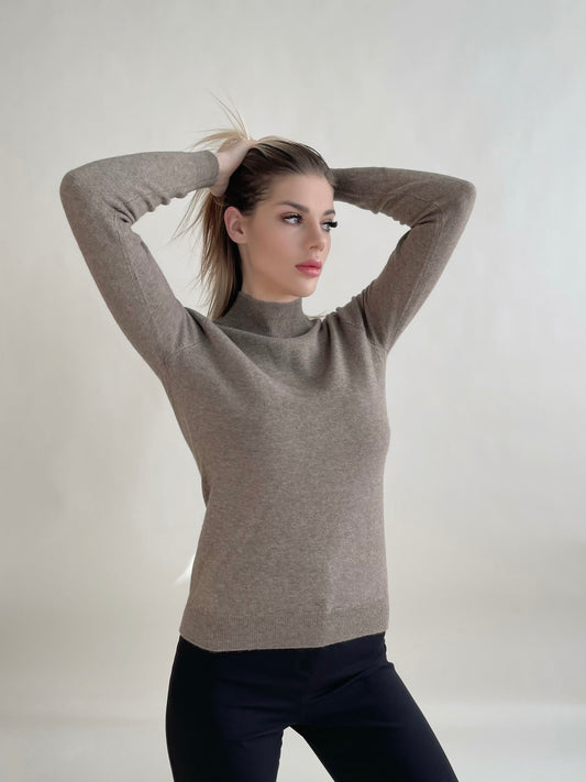 Essential Women Half Turtle Neck Sweater