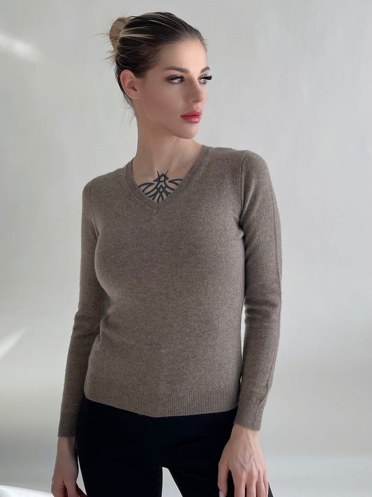 Essentials Women V Neck Sweater