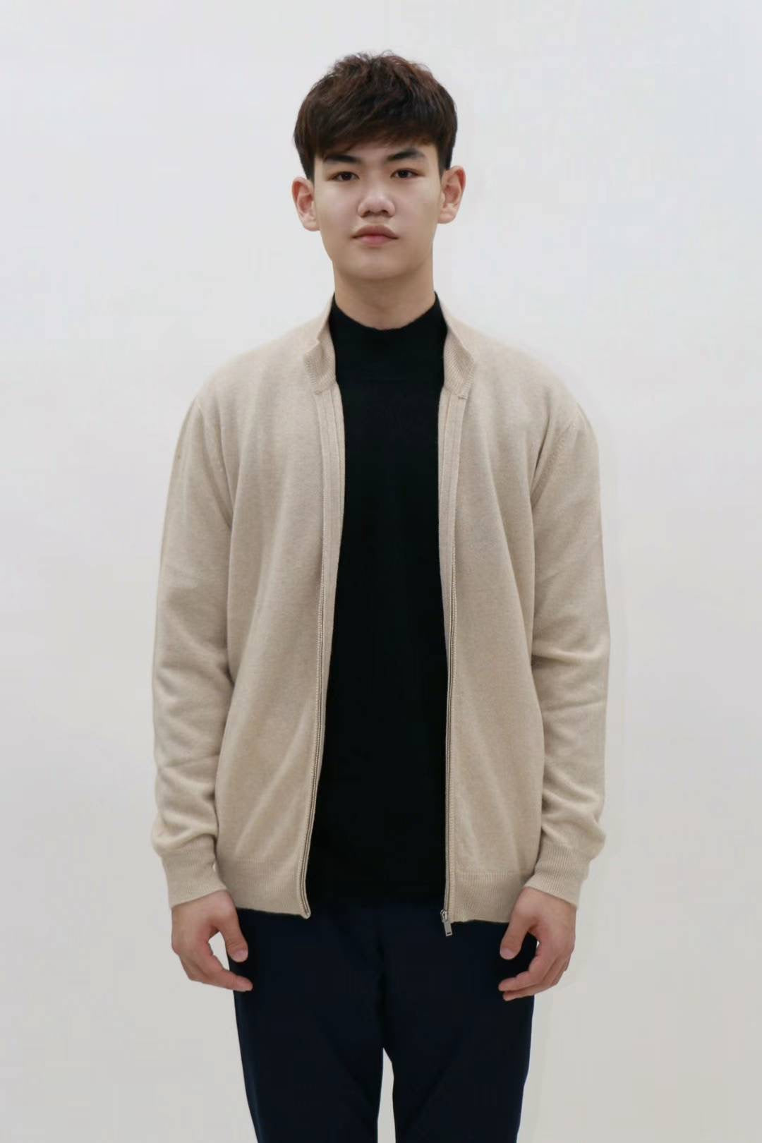 Essential Men Zip Cardigan