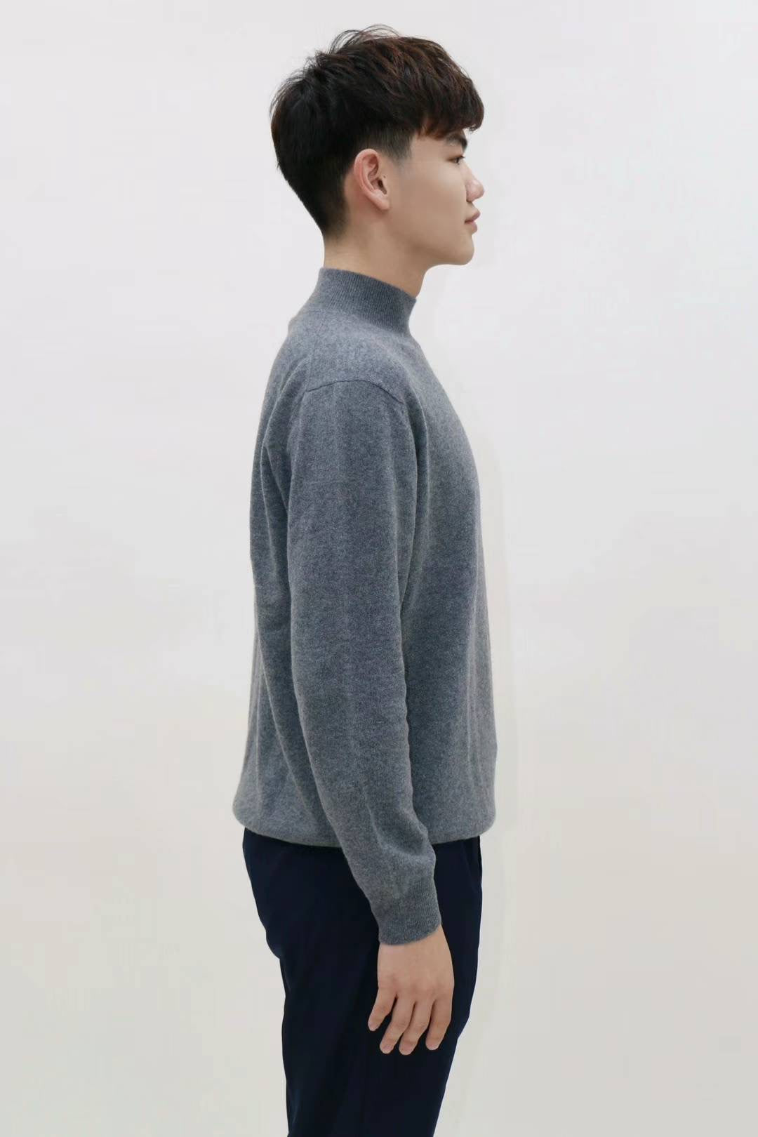 Essential Men Half Turtle Neck Sweater