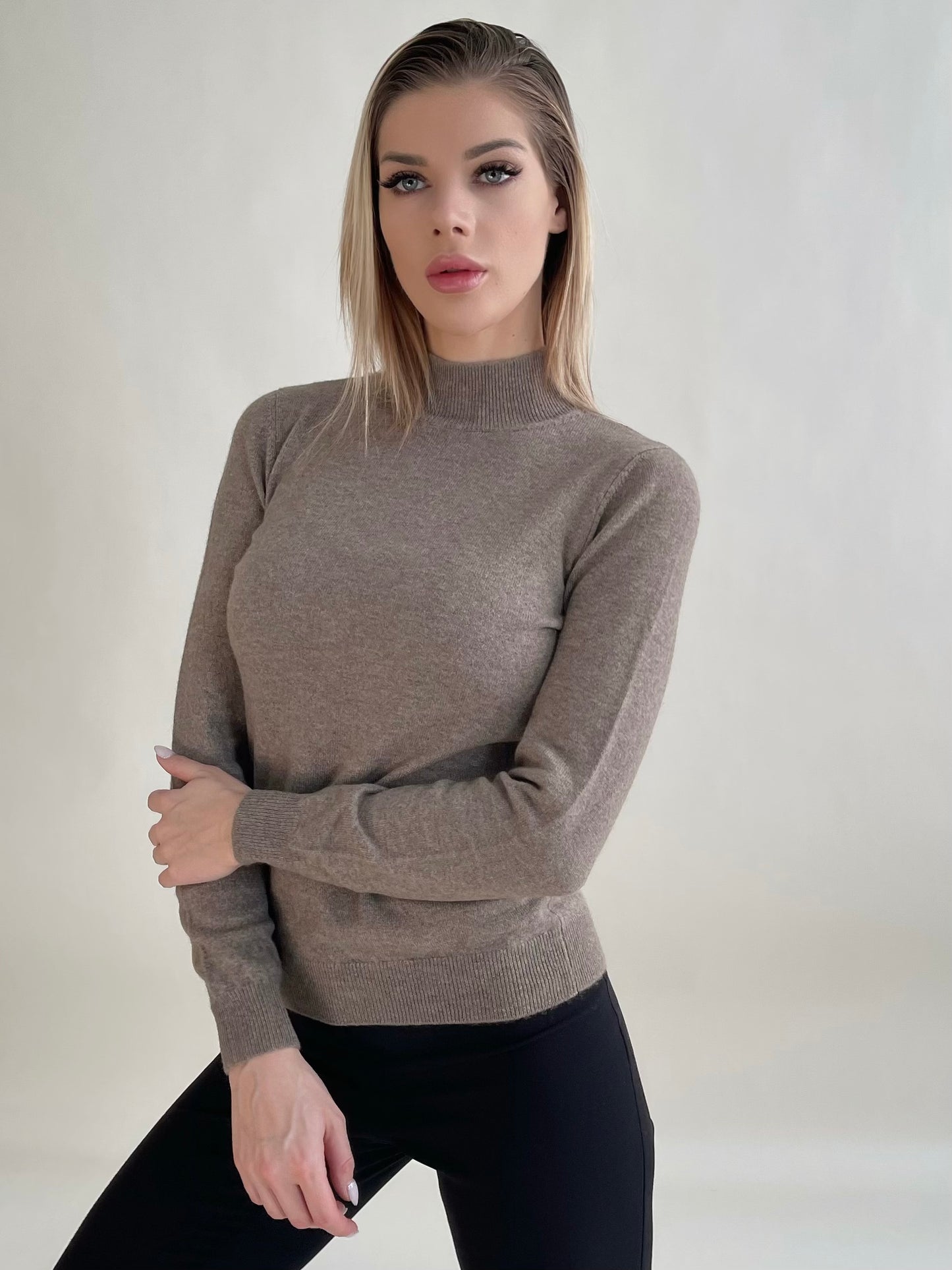 Essential Women Half Turtle Neck Sweater