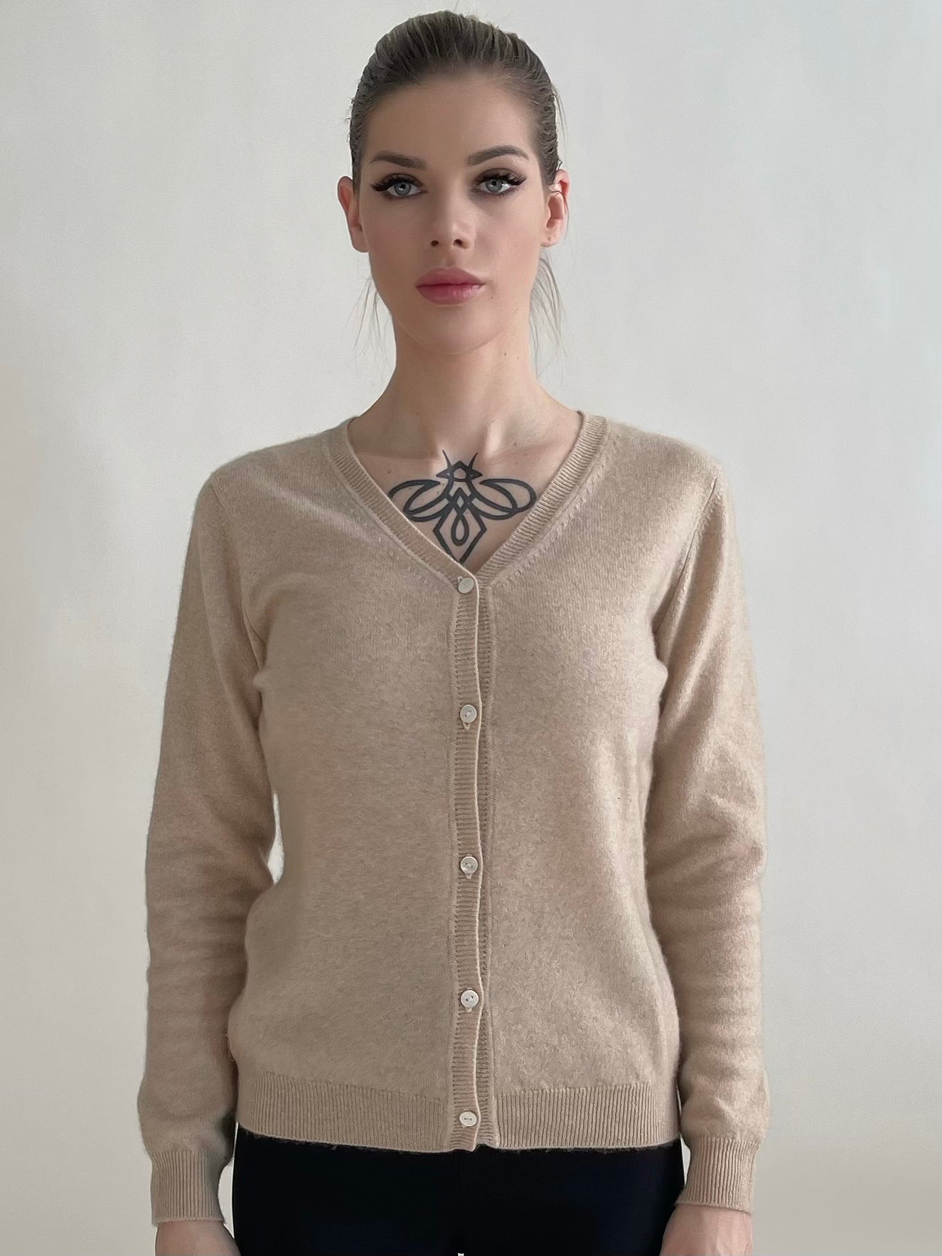 Essential Women V Neck Cardigan